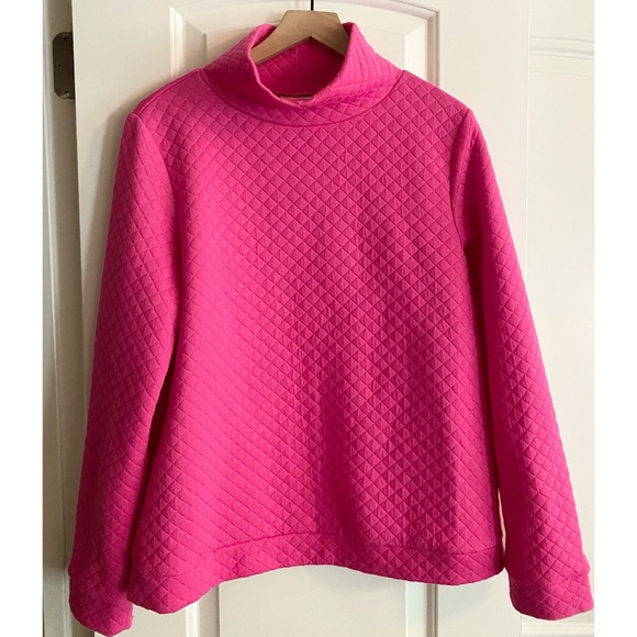 crown & ivy Sweaters - Pink and Gold Crown & Ivy Pullover Sweater. Sz: L